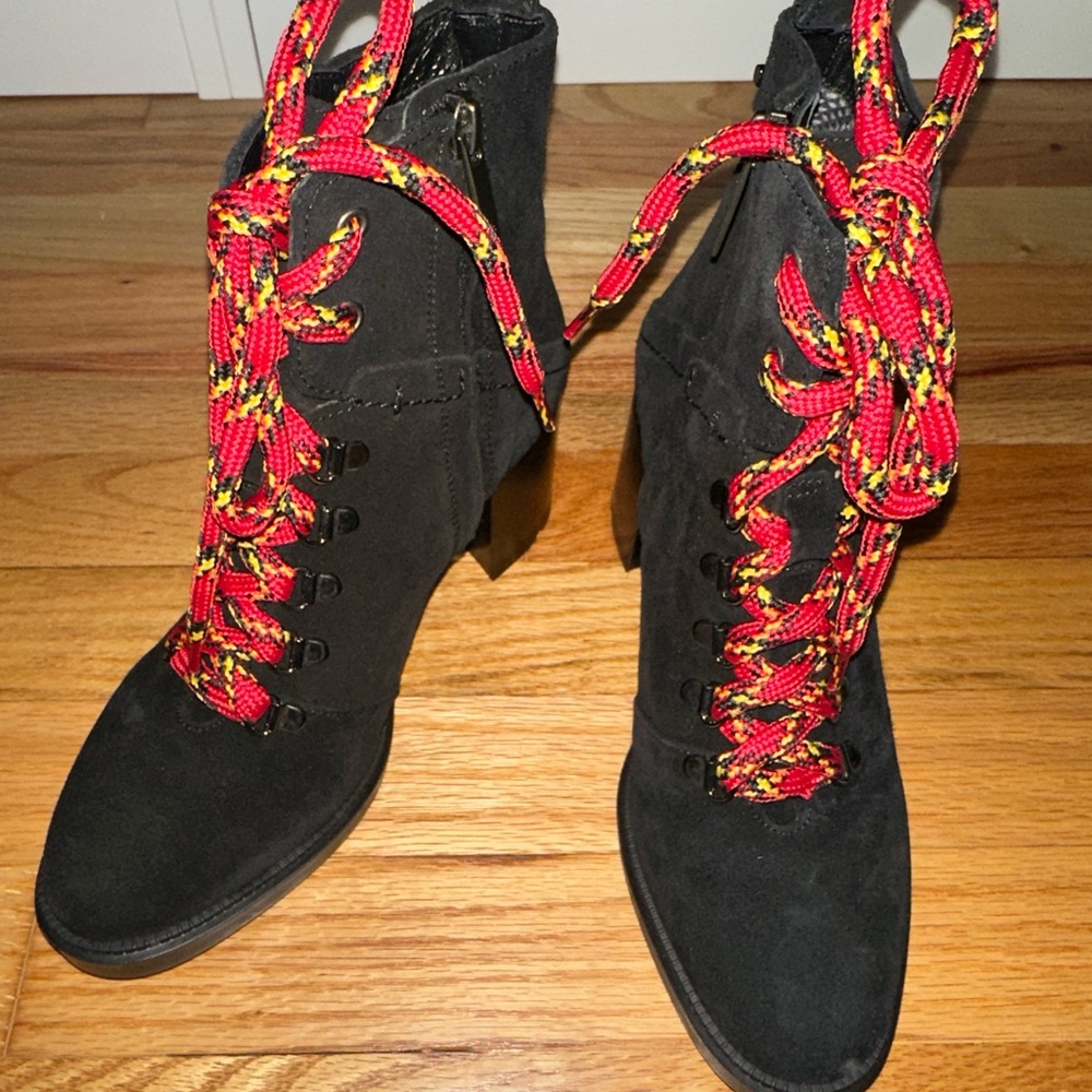 Aquatalia Ihana suede lace up boots